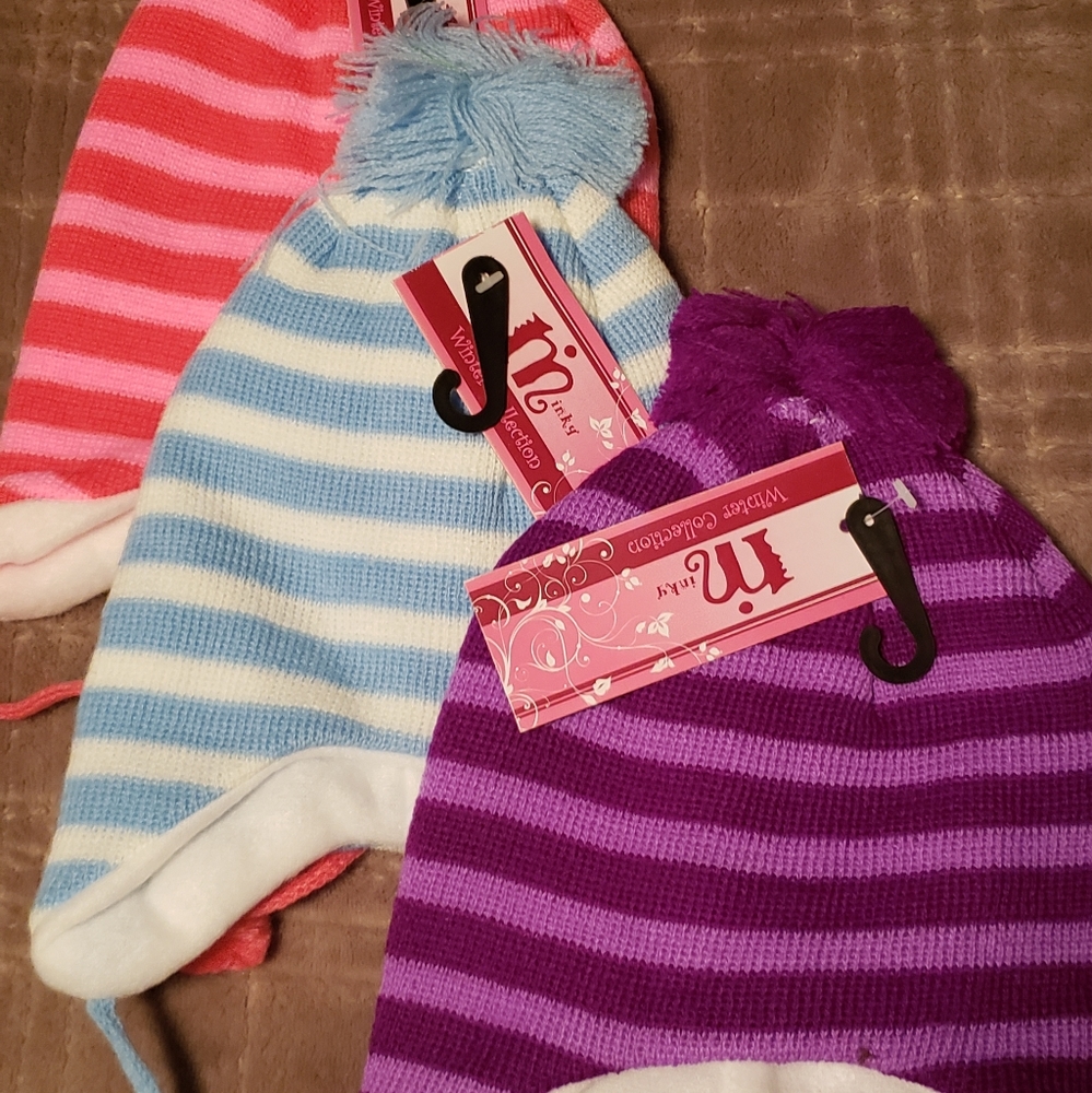 Baby's Knitted Hat w/fleece lining